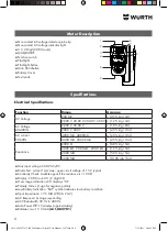 Предварительный просмотр 8 страницы Würth 0715 53 390 Instructions Manual