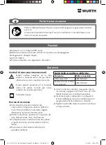 Preview for 11 page of Würth 0715 53 390 Instructions Manual