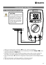 Предварительный просмотр 27 страницы Würth 0715 53 429 Operating Instructions Manual