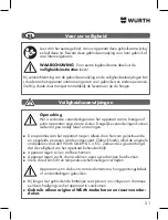 Предварительный просмотр 51 страницы Würth 0715 53 790 Translation Of The Original Operating Instructions