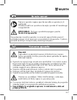 Предварительный просмотр 147 страницы Würth 0715 53 790 Translation Of The Original Operating Instructions