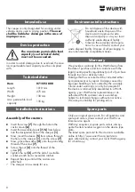 Preview for 8 page of Würth 0715 93 000 Operating Instructions Manual