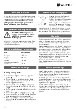 Preview for 12 page of Würth 0715 93 000 Operating Instructions Manual