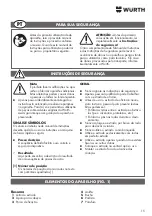 Preview for 15 page of Würth 0715 93 000 Operating Instructions Manual