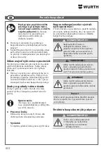 Preview for 100 page of Würth 071553165 Translation Of The Original Operating Instructions