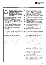 Preview for 101 page of Würth 071553165 Translation Of The Original Operating Instructions