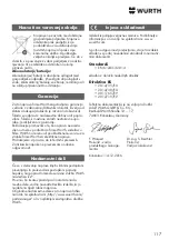 Preview for 117 page of Würth 071553165 Translation Of The Original Operating Instructions