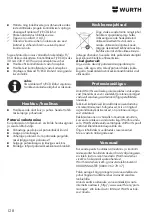 Preview for 128 page of Würth 071553165 Translation Of The Original Operating Instructions