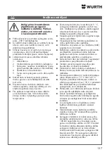 Preview for 137 page of Würth 071553165 Translation Of The Original Operating Instructions