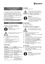 Preview for 5 page of Würth 0772 121 Translation Of The Original Operating Instructions