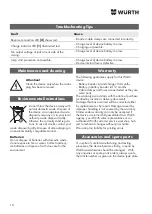 Preview for 10 page of Würth 0772 121 Translation Of The Original Operating Instructions