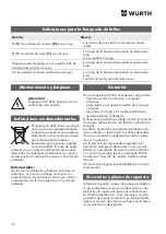 Preview for 22 page of Würth 0772 121 Translation Of The Original Operating Instructions