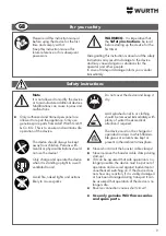 Preview for 9 page of Würth 0772 122 42 Translation Of The Original Operating Instructions