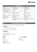 Preview for 53 page of Würth 0772 122 42 Translation Of The Original Operating Instructions