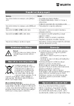 Preview for 97 page of Würth 0772 122 42 Translation Of The Original Operating Instructions