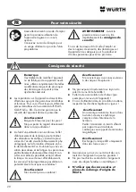 Предварительный просмотр 20 страницы Würth 0827 806 004 Translation Of The Original Operating Instructions