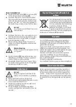 Предварительный просмотр 39 страницы Würth 0827 806 004 Translation Of The Original Operating Instructions