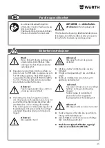 Предварительный просмотр 45 страницы Würth 0827 806 004 Translation Of The Original Operating Instructions