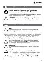 Preview for 15 page of Würth 0827 809 119 Translation Of The Original Operating Instructions