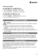 Предварительный просмотр 43 страницы Würth 0827 809 119 Translation Of The Original Operating Instructions