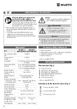 Preview for 8 page of Würth 0827 820 210 Operating Instructions Manual