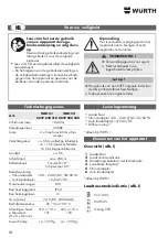 Preview for 16 page of Würth 0827 820 210 Operating Instructions Manual