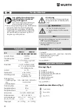 Preview for 18 page of Würth 0827 820 210 Operating Instructions Manual