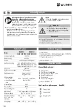 Preview for 28 page of Würth 0827 820 210 Operating Instructions Manual