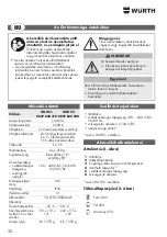 Preview for 32 page of Würth 0827 820 210 Operating Instructions Manual