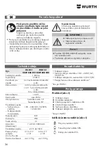 Preview for 36 page of Würth 0827 820 210 Operating Instructions Manual