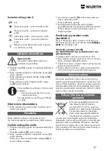 Preview for 37 page of Würth 0827 820 210 Operating Instructions Manual