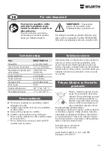 Preview for 19 page of Würth 0827 940 114 Translation Of The Original Operating Instructions