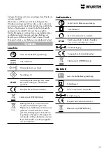 Предварительный просмотр 13 страницы Würth 0827 940 130 Translation Of The Original Operating Instructions