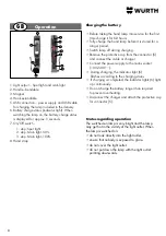 Предварительный просмотр 8 страницы Würth 0827 940 24 Translation Of The Original Operating Instructions