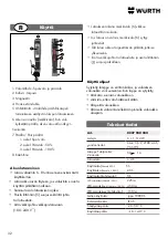 Предварительный просмотр 32 страницы Würth 0827 940 24 Translation Of The Original Operating Instructions