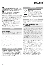 Preview for 32 page of Würth 0827 981 501 Translation Of The Original Operating Instructions