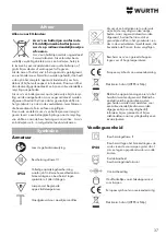 Preview for 37 page of Würth 0827 981 501 Translation Of The Original Operating Instructions