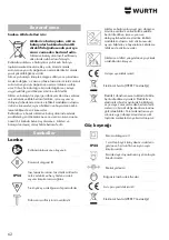 Preview for 62 page of Würth 0827 981 501 Translation Of The Original Operating Instructions