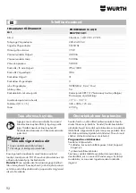 Preview for 92 page of Würth 0827 981 501 Translation Of The Original Operating Instructions