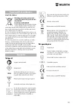 Preview for 95 page of Würth 0827 981 501 Translation Of The Original Operating Instructions