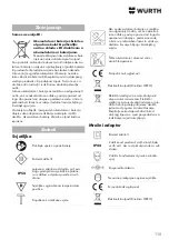 Preview for 115 page of Würth 0827 981 501 Translation Of The Original Operating Instructions