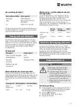 Preview for 11 page of Würth 0864 22 Operating Instructions Manual