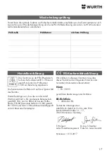 Preview for 17 page of Würth 0864 22 Operating Instructions Manual