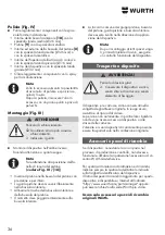 Предварительный просмотр 36 страницы Würth 0864 22 Operating Instructions Manual