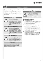 Предварительный просмотр 41 страницы Würth 0864 22 Operating Instructions Manual