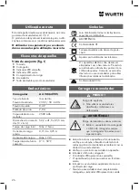 Предварительный просмотр 26 страницы Würth 0864 905 Translation Of The Original Operating Instructions