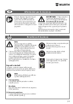 Предварительный просмотр 39 страницы Würth 0864 92 Operating Instructions Manual