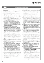 Предварительный просмотр 40 страницы Würth 0864 92 Operating Instructions Manual