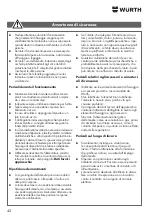 Предварительный просмотр 42 страницы Würth 0864 92 Operating Instructions Manual