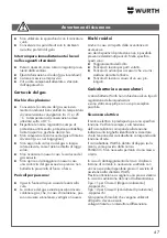 Предварительный просмотр 47 страницы Würth 0864 92 Operating Instructions Manual